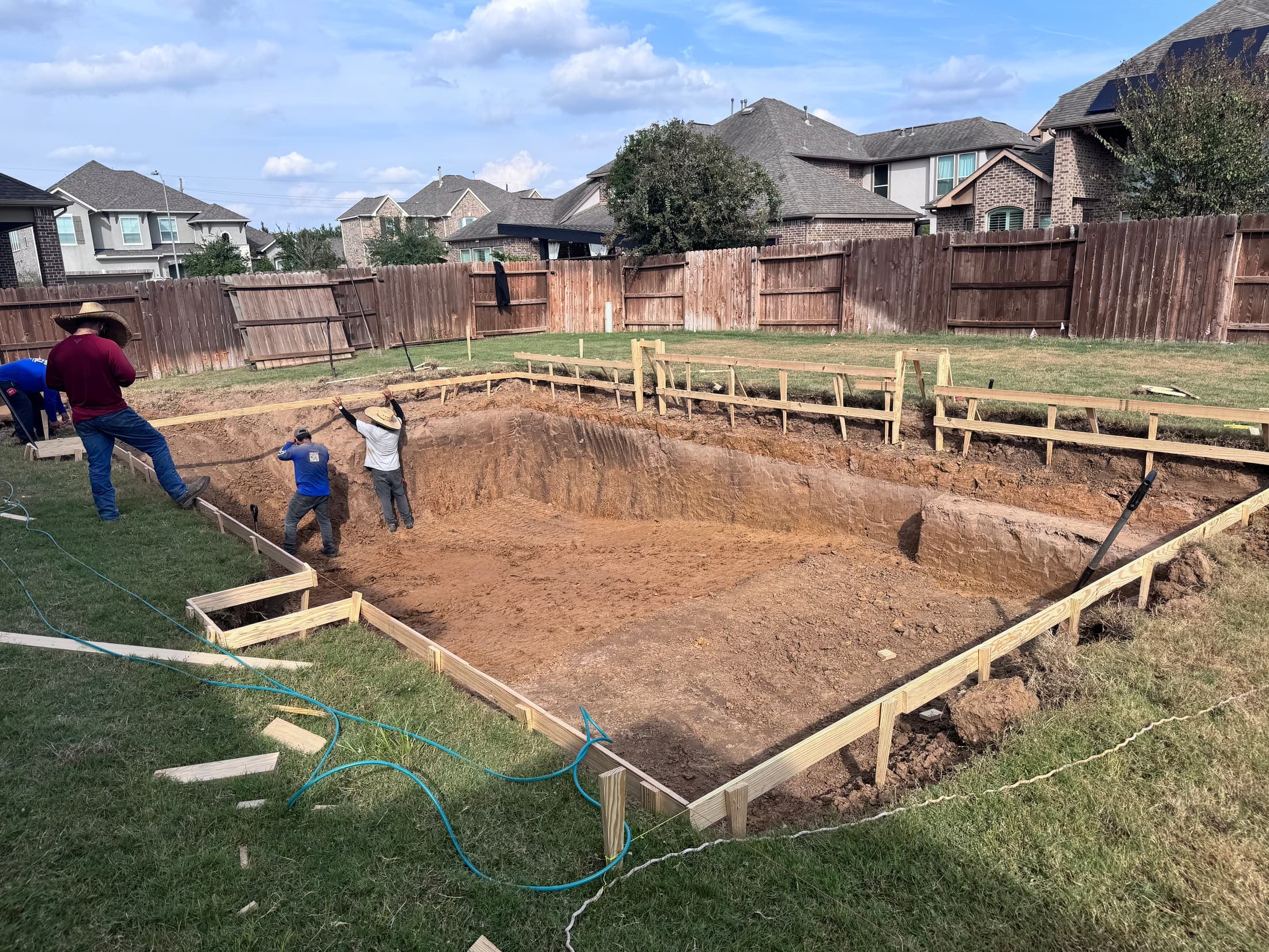 Pool excavation in progress