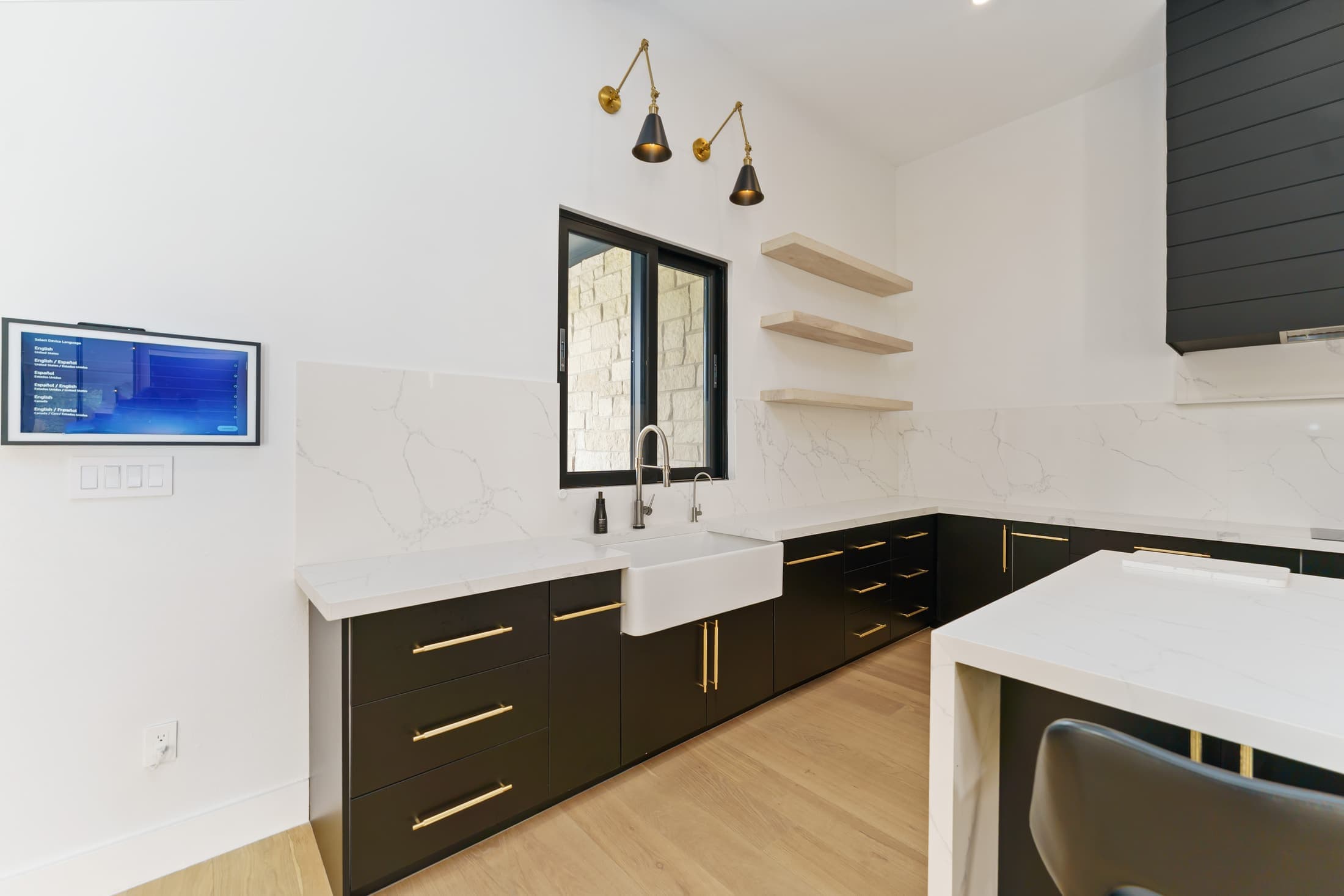 Luxury custom home exterior in a Texas residential setting